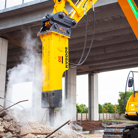 Hydraulic pile breaker Hire Camden