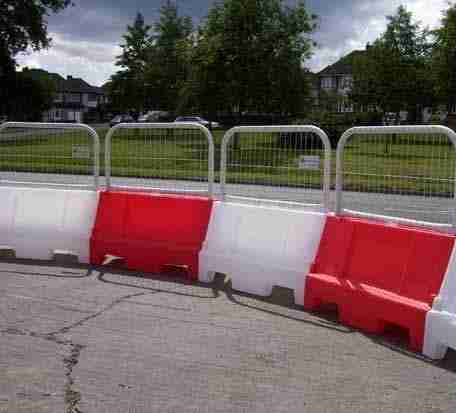 Water filled barrier Hire Camden